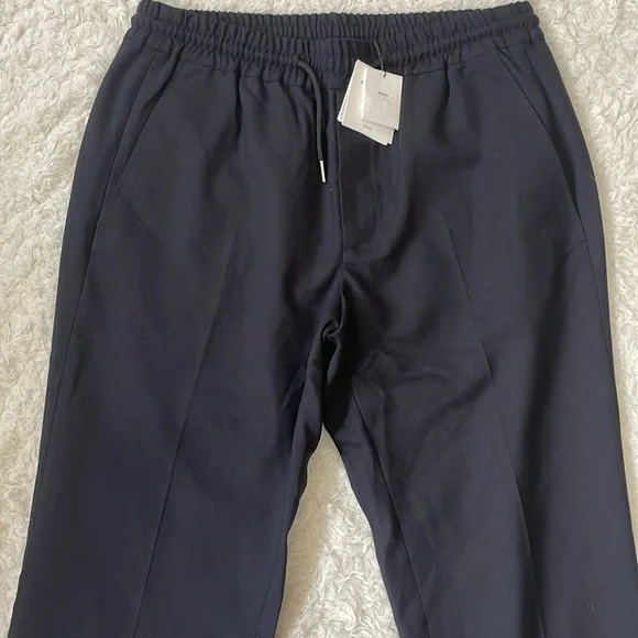 Sandro Black Dress Pants Elegant Straight-Cut Design - Picture 12 of 15